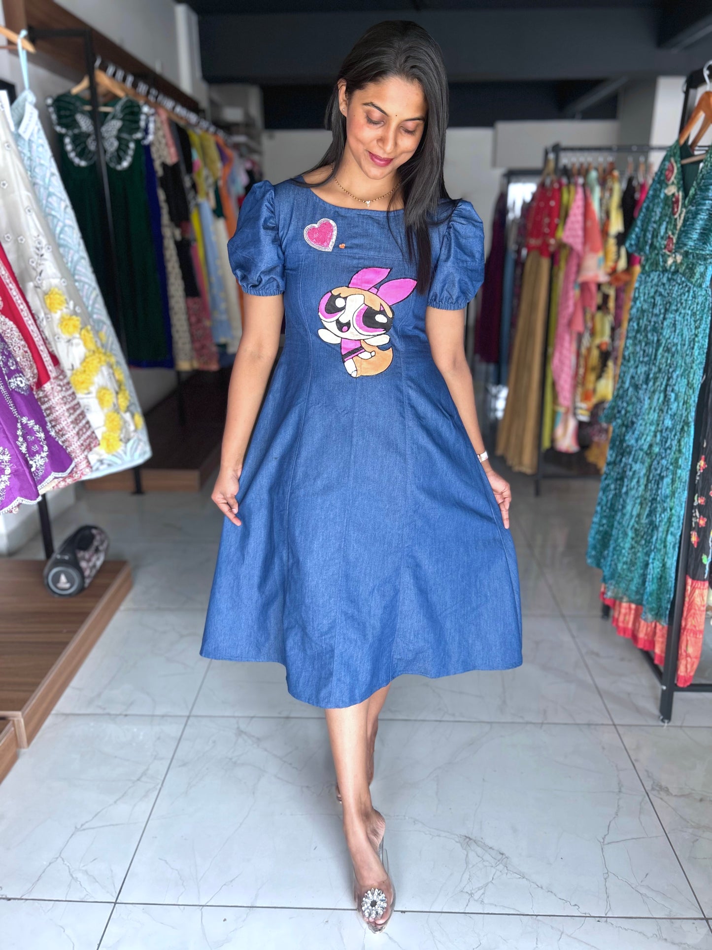 Power Cuties - Girls Cartoon frock