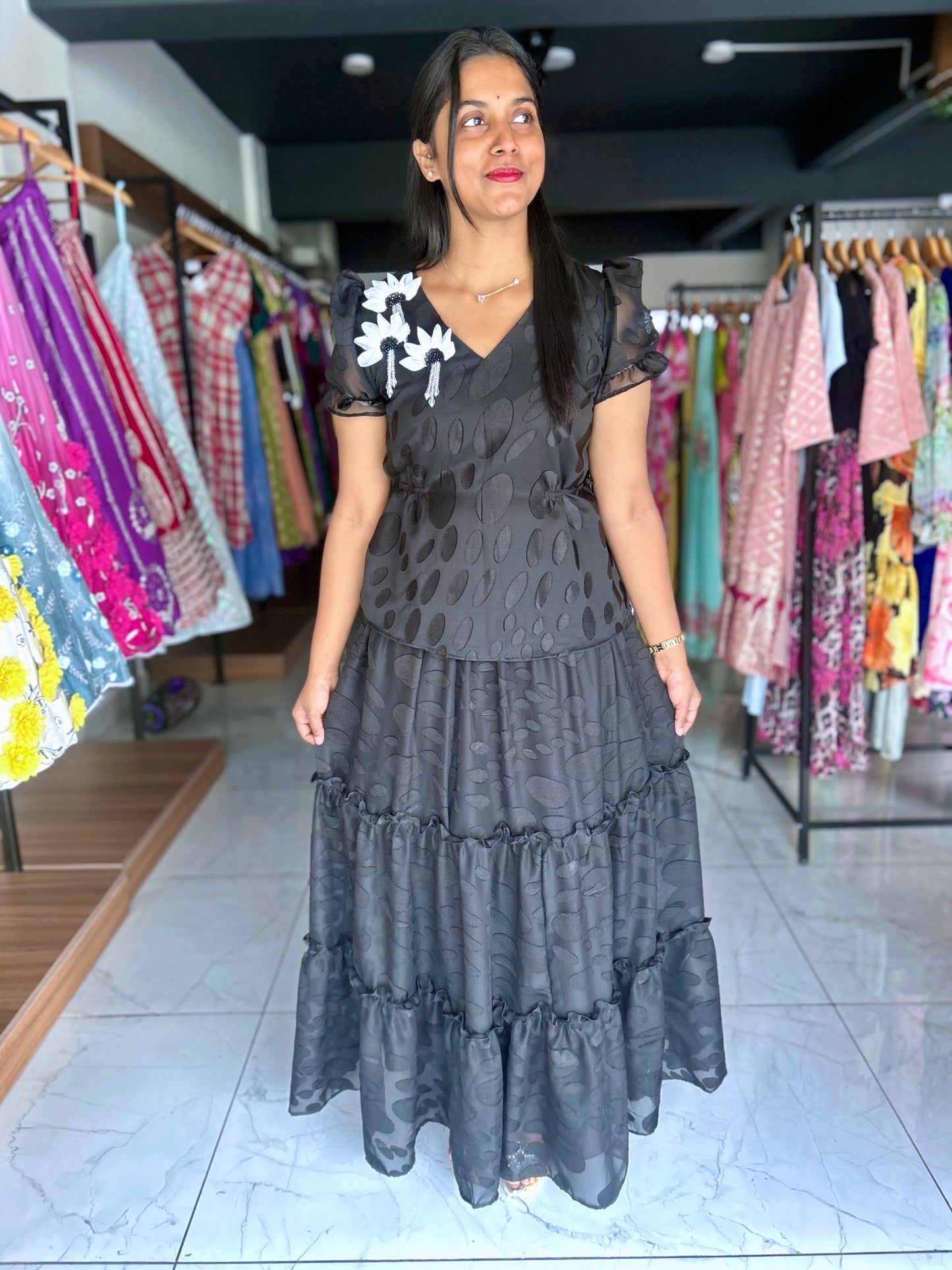 Black brasso frock