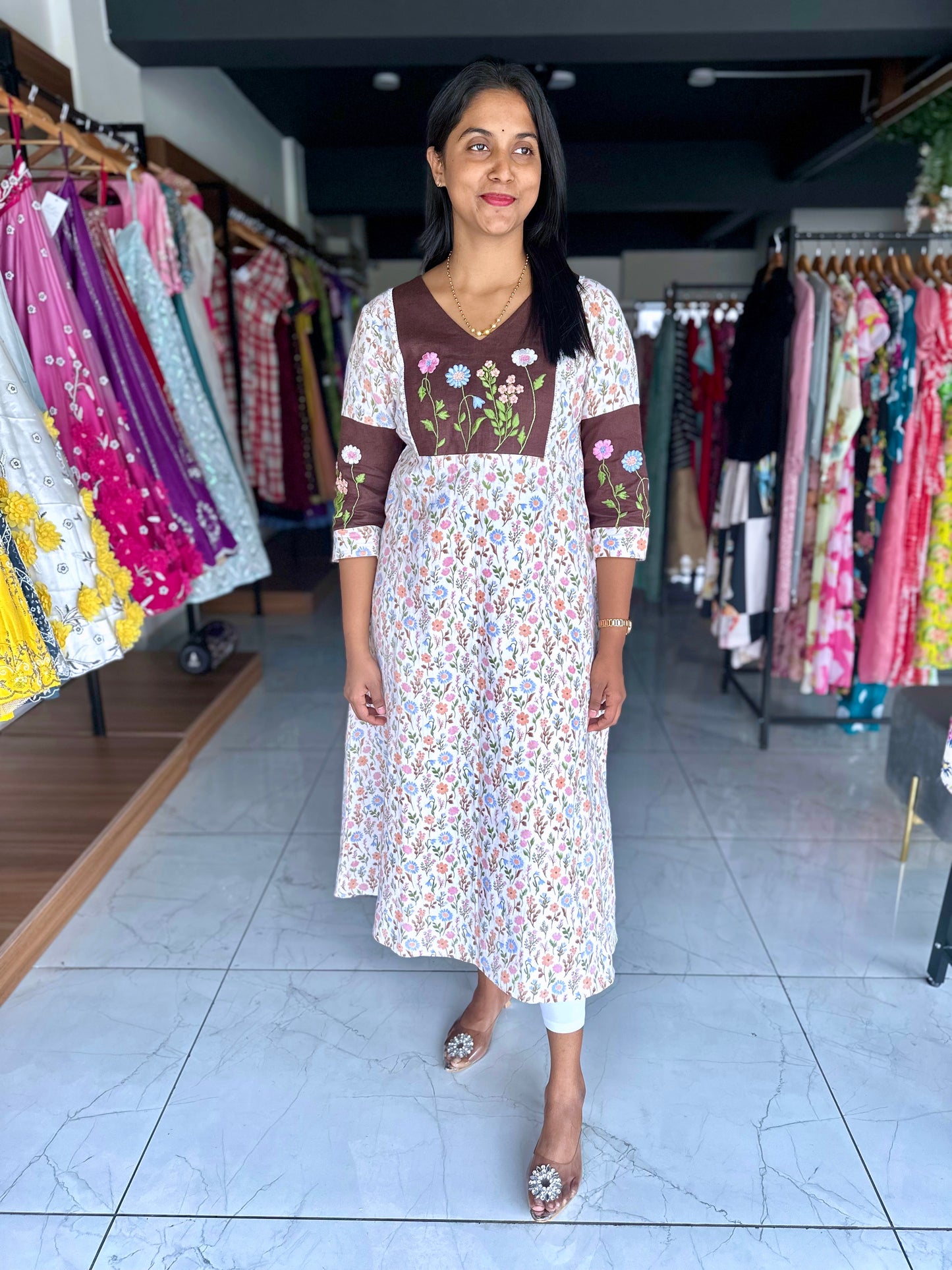 Printed flora A line top