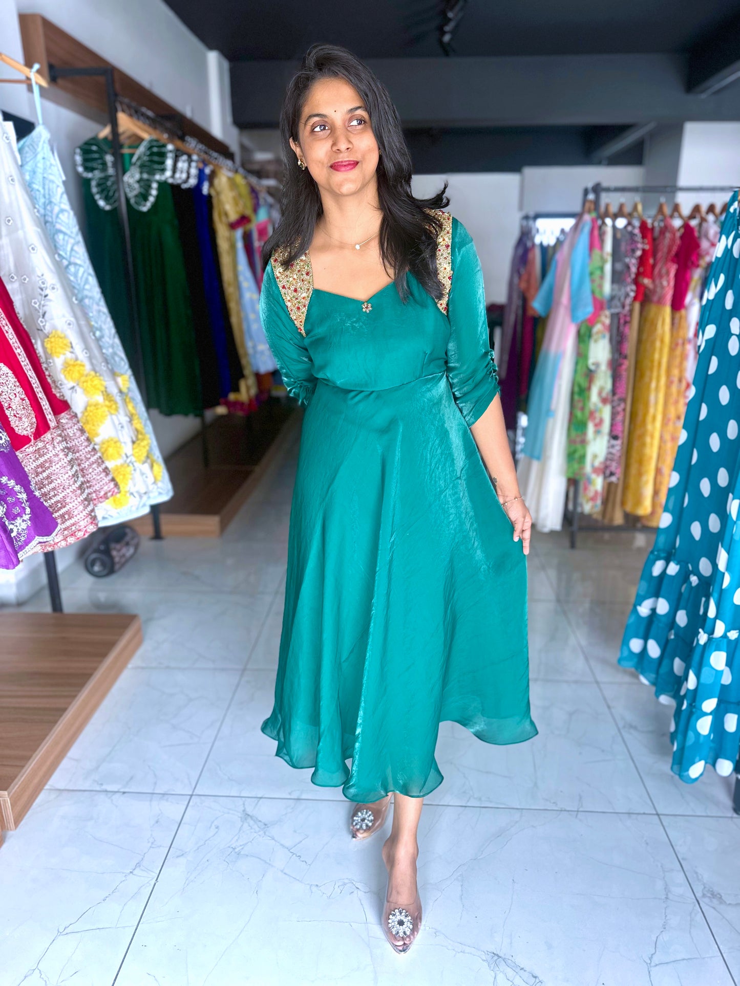 Emerald Sheen - Glass Tiusse frock