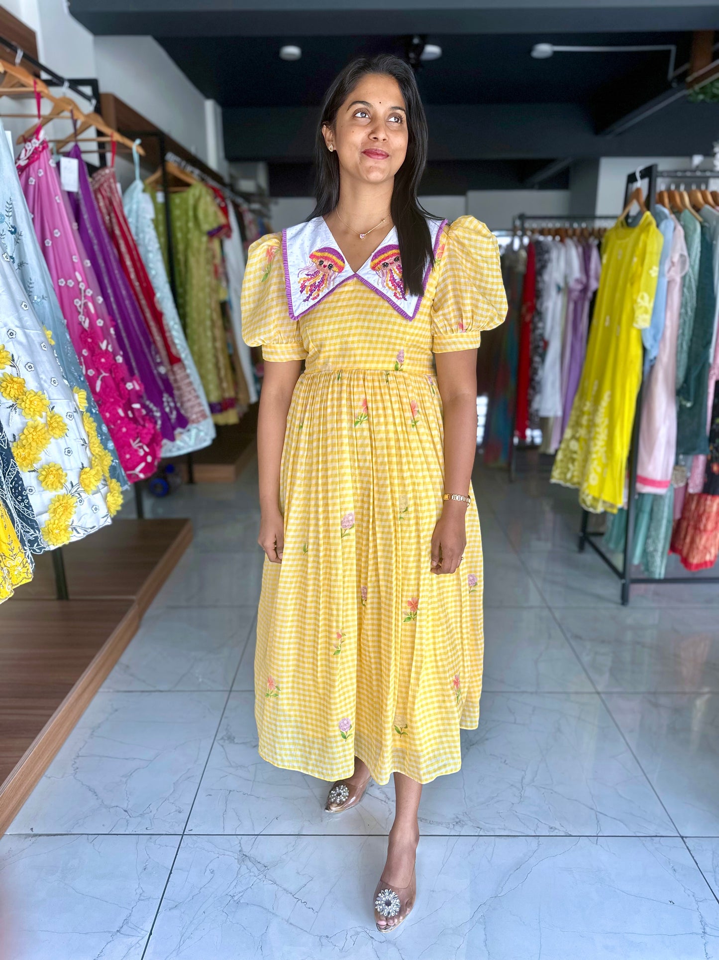 Jelly fish Gingham Checks
