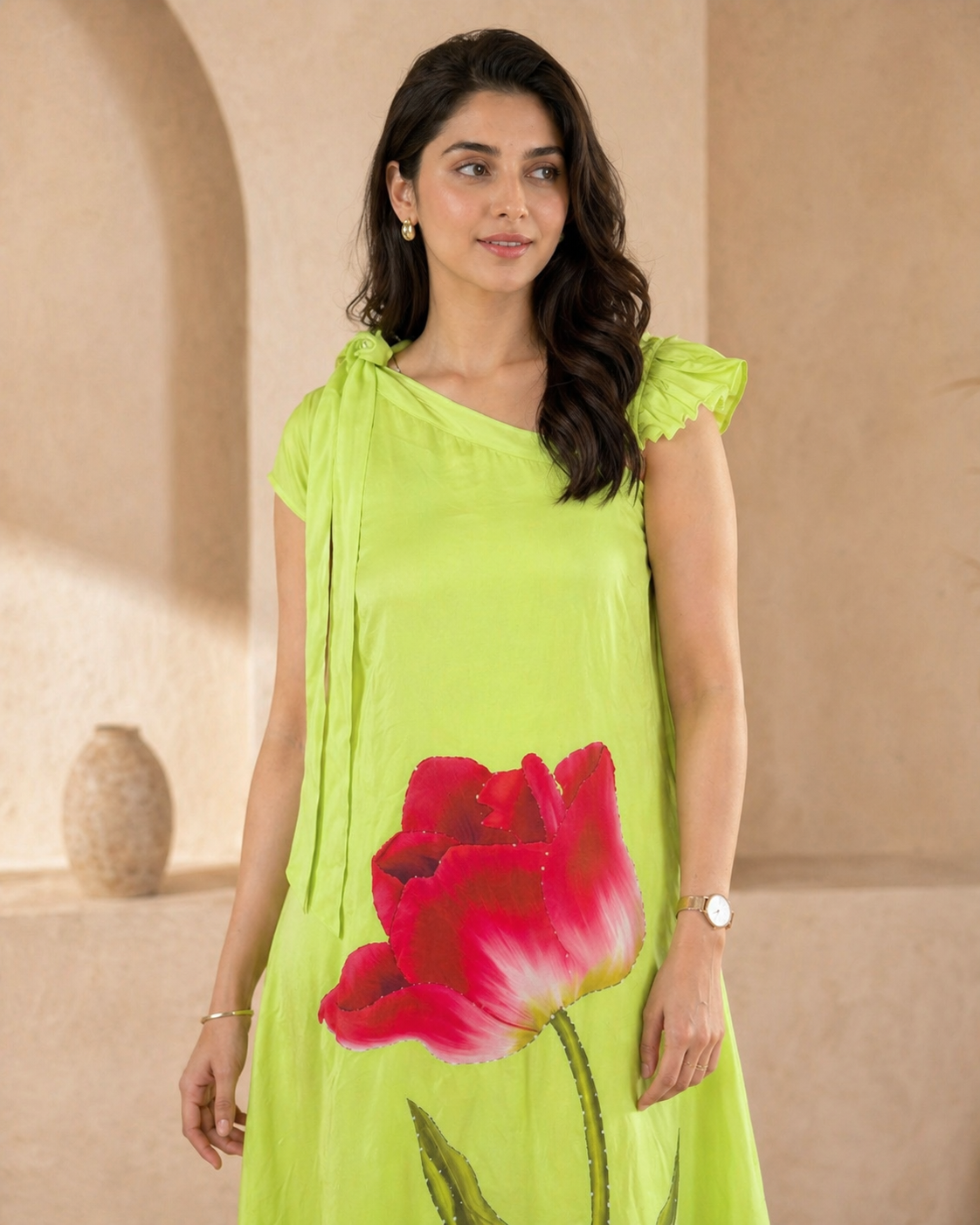Designer printed frock
