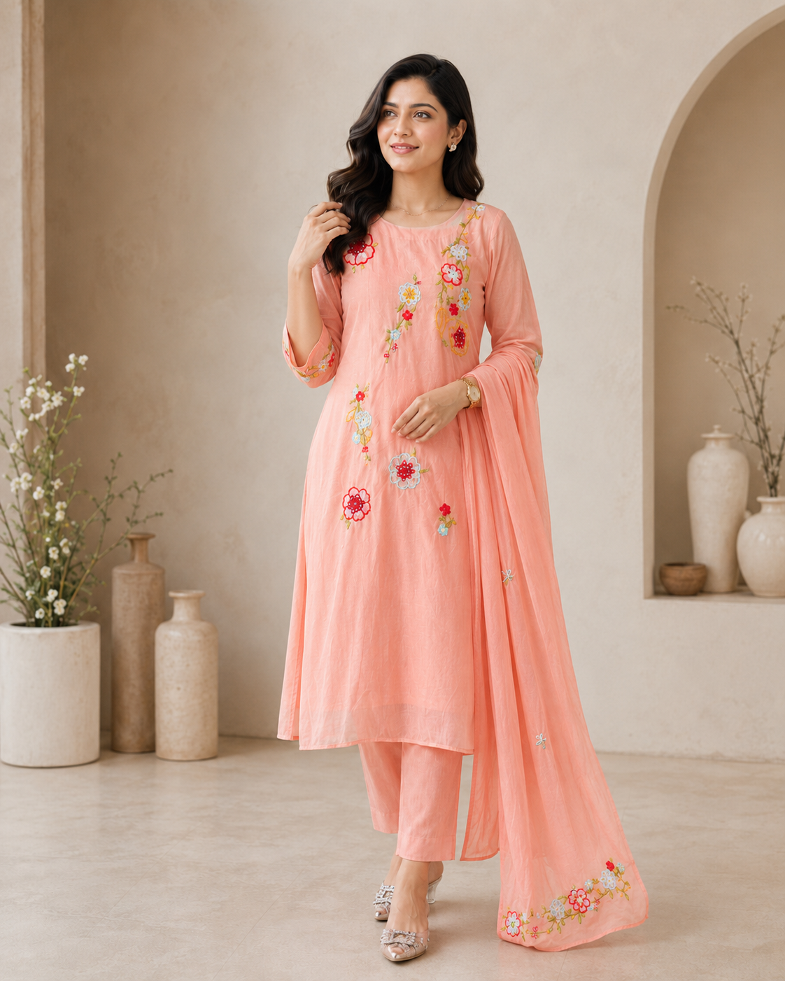 Floral Peach