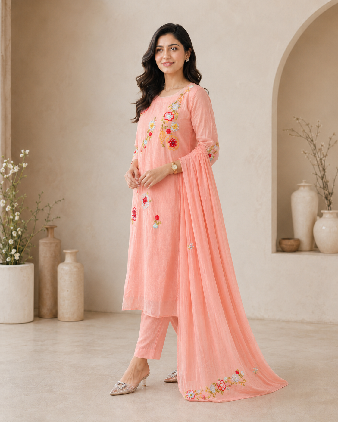Floral Peach