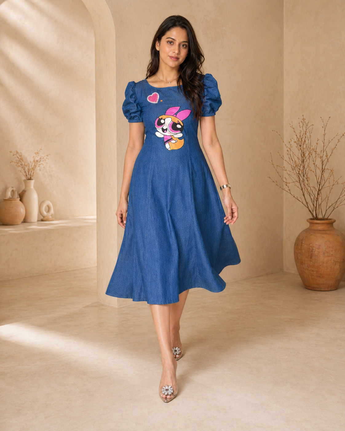 Power Cuties - Girls Cartoon frock