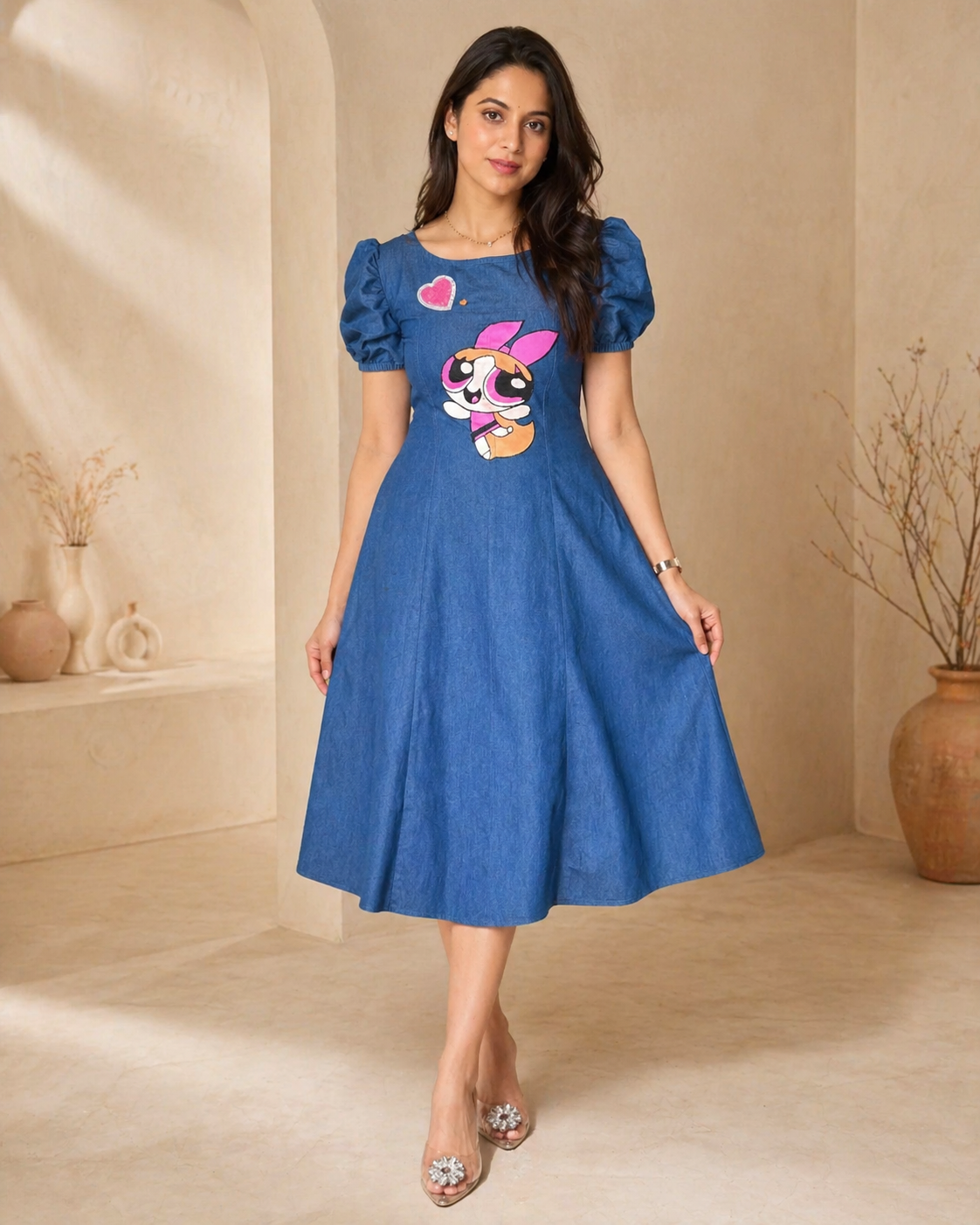 Power Cuties - Girls Cartoon frock