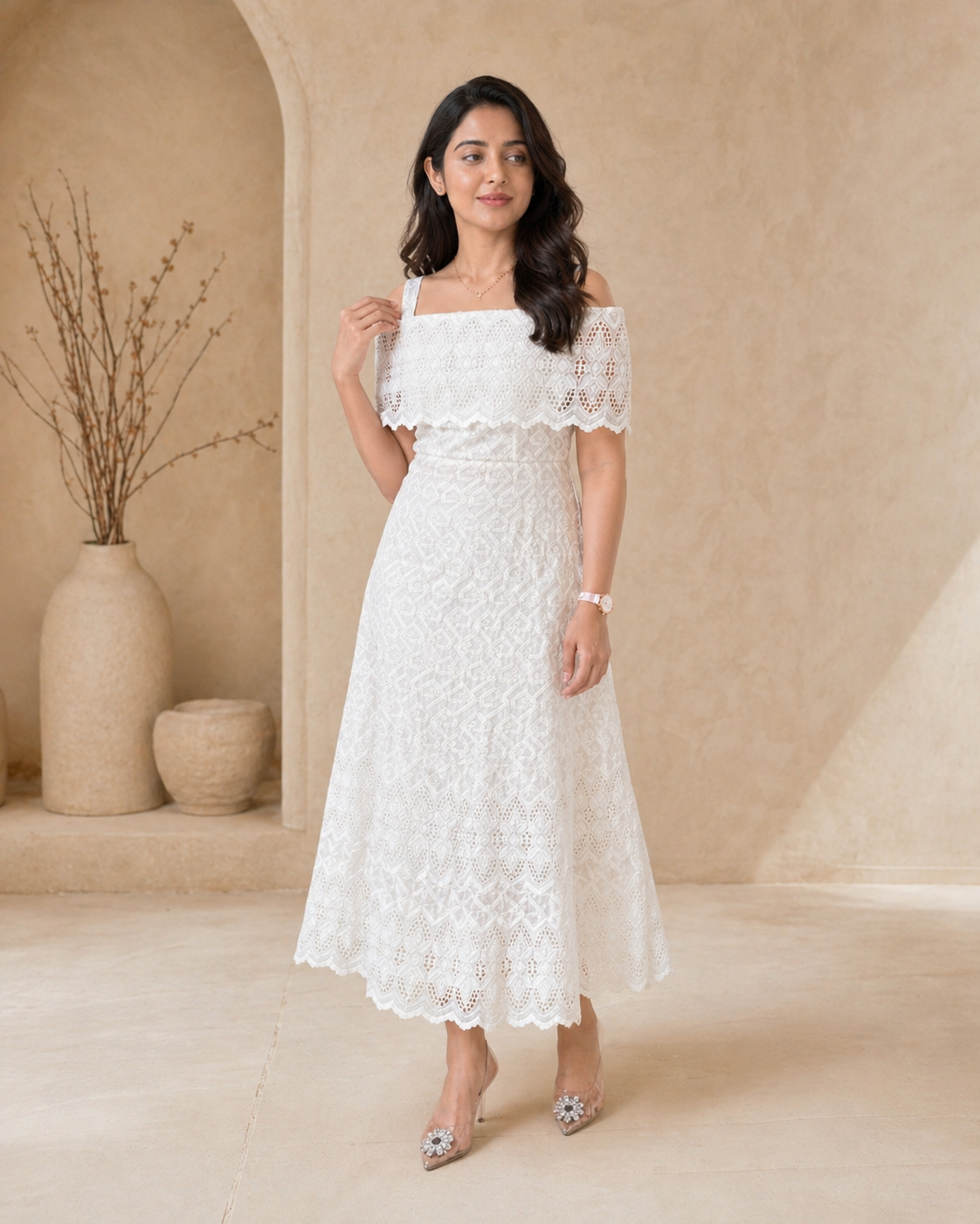 Pure Comfort - White Cotton frock