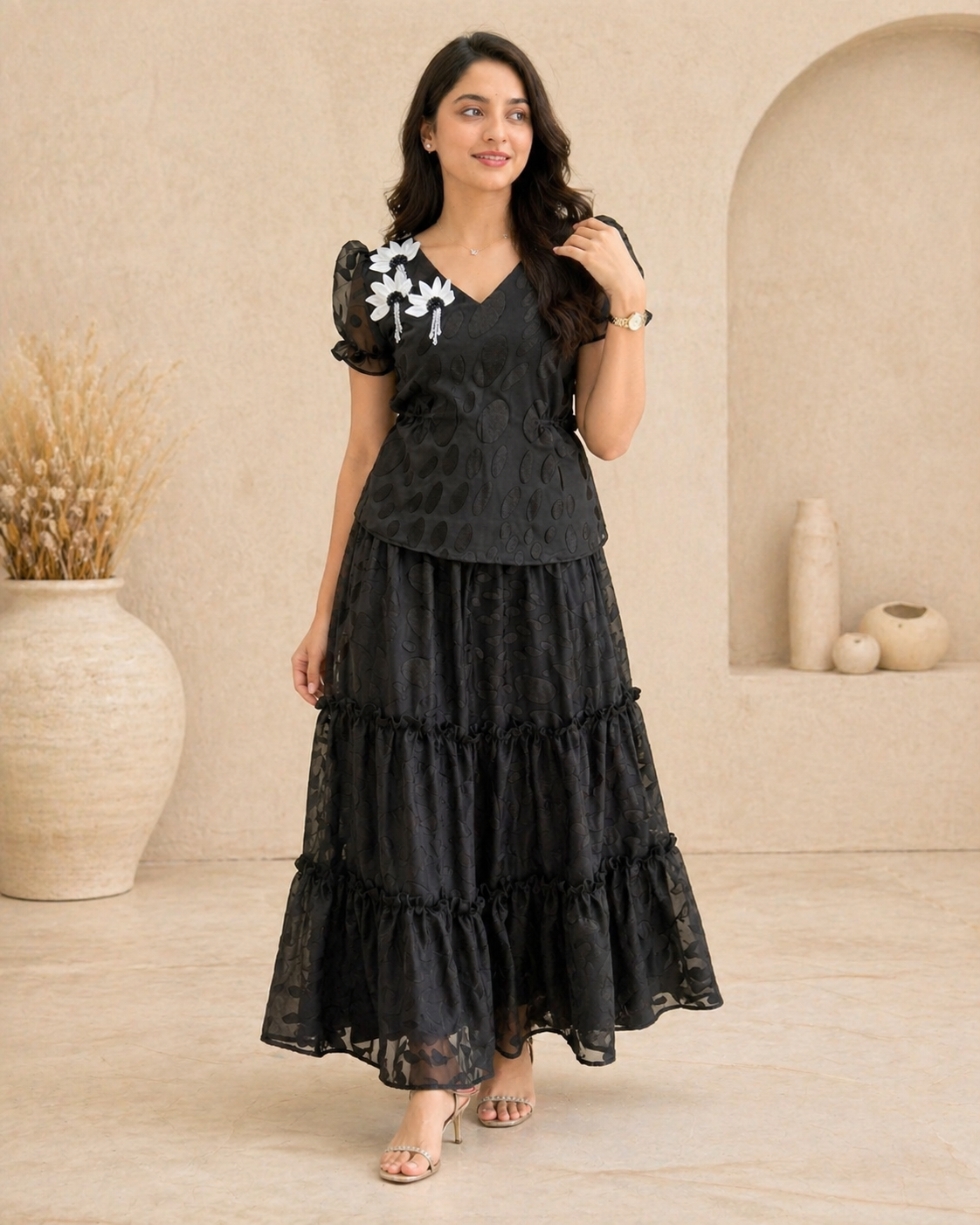Black brasso frock