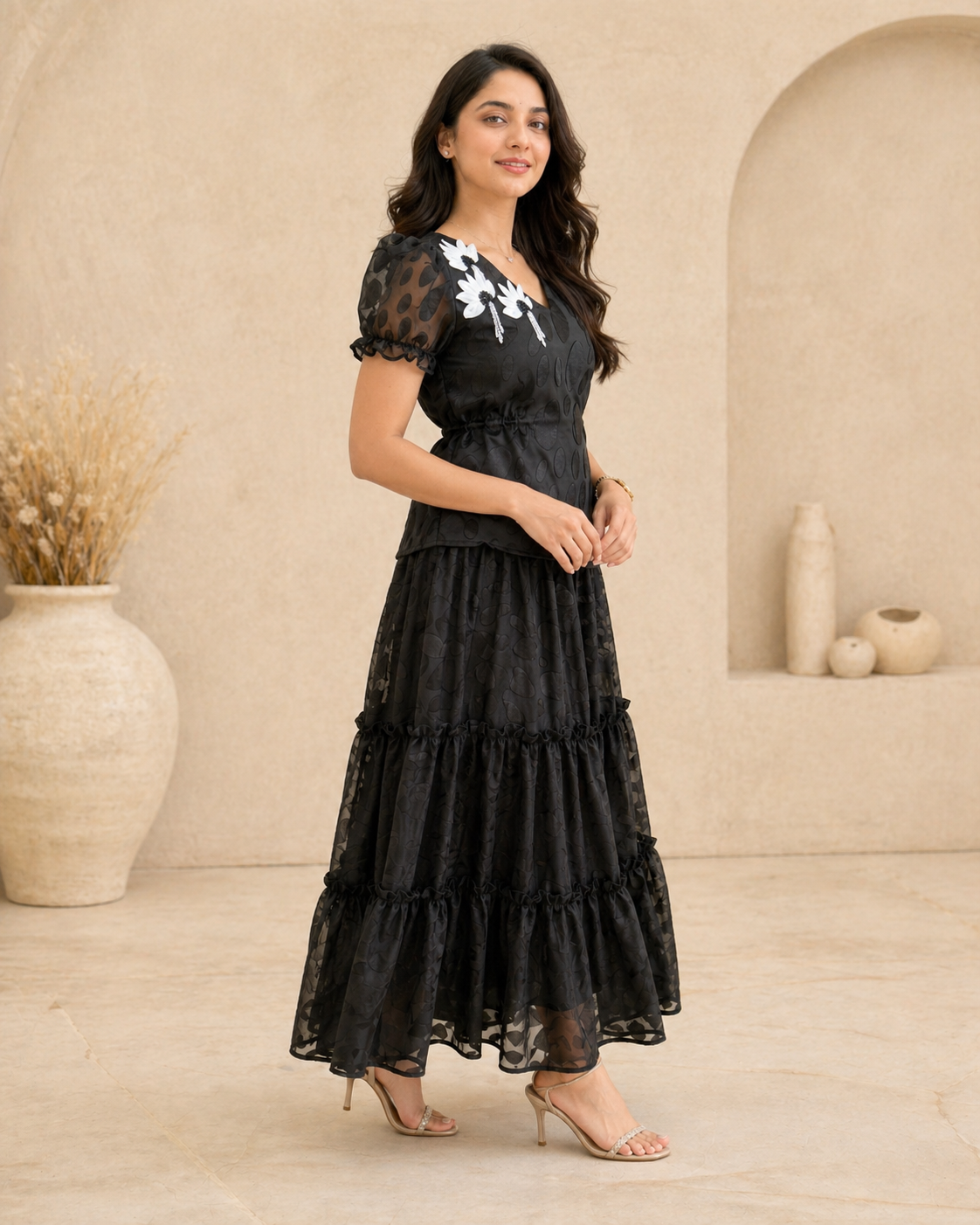 Black brasso frock